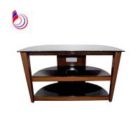 direct from factory iron black elegant glass tv stand