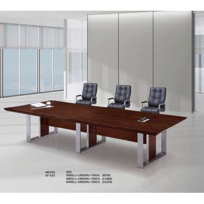 2020#wooden and metal leg conference table 12 to 14 seater KF-C01